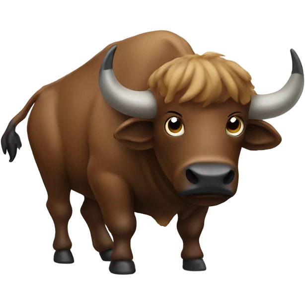 Buffalo throwing up emoji