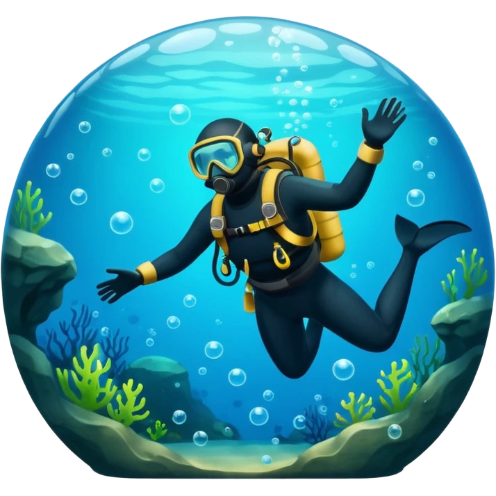 Cave Divers logo based on name and colors emoji