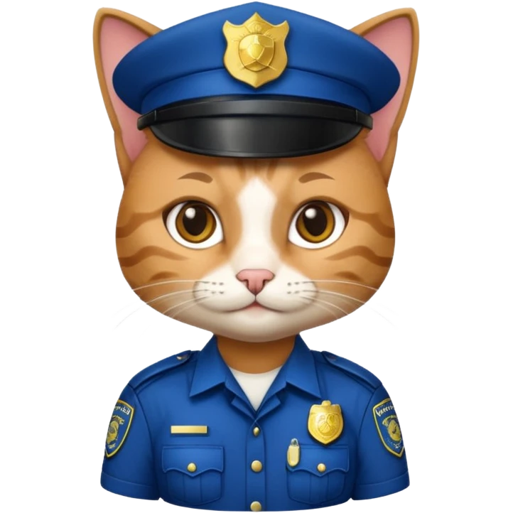 cat police officer emoji