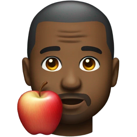 Kanye west With Apple  emoji