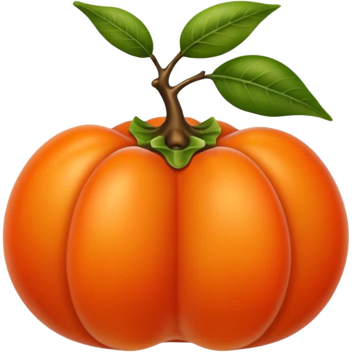 persimmon emoji