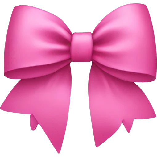 pink bow  emoji