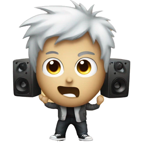 Billy Joe Armstrong holds loud speaker emoji