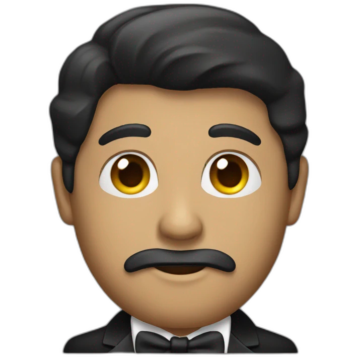 black tuxedo without face emoji