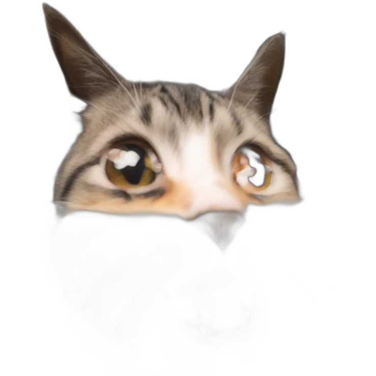 blurry cat indoors meme emoji