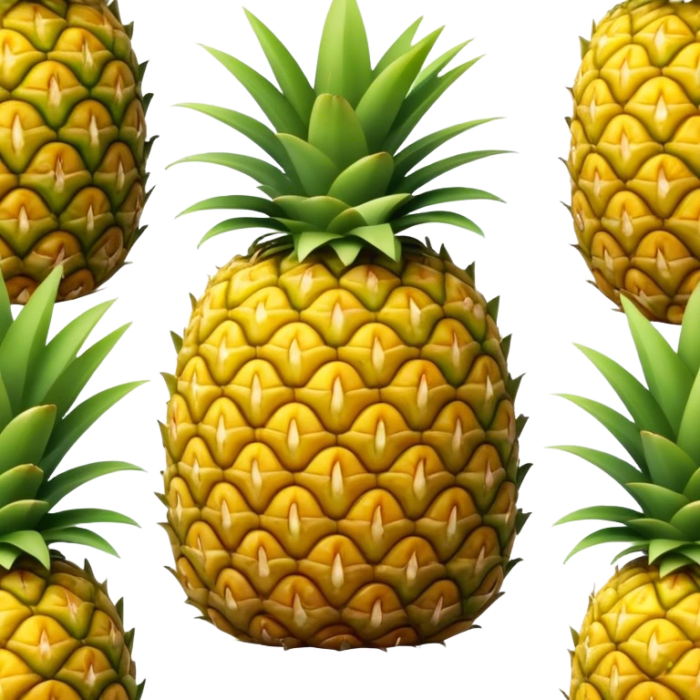 A corner of a pineapple emoji
