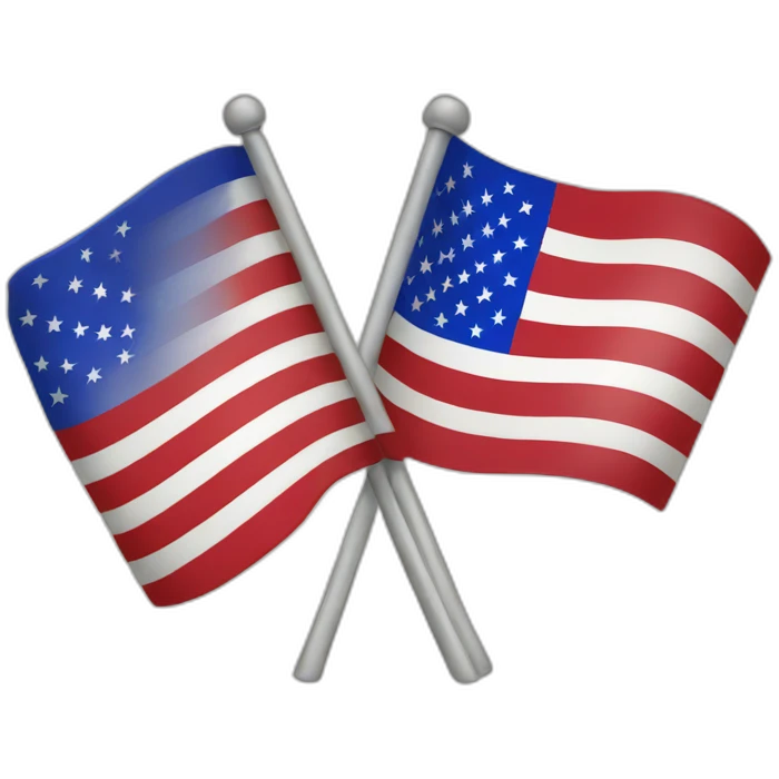 french and american flag combined emoji