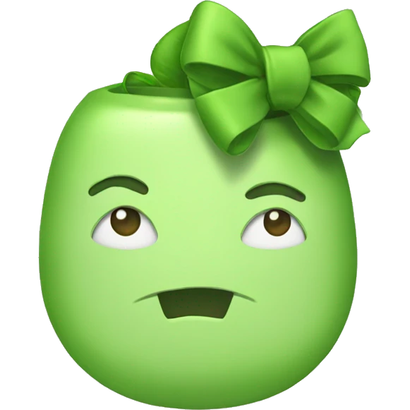 greentea with a bow emoji