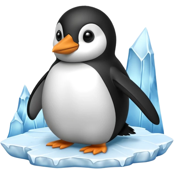 penguin on the iceberg emoji
