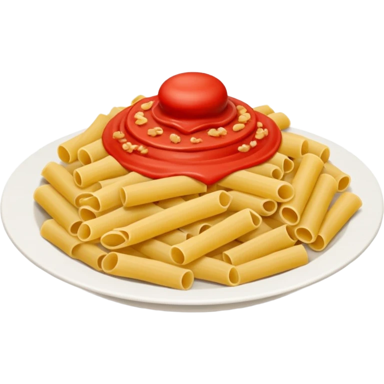 Pasta vermelha com papel emoji