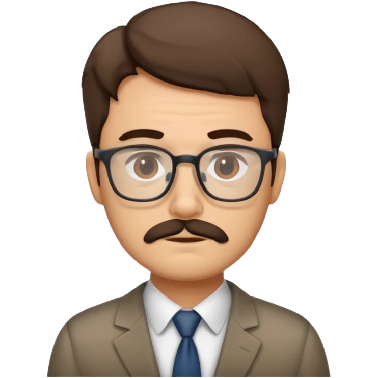 The tired face of an office worker emoji