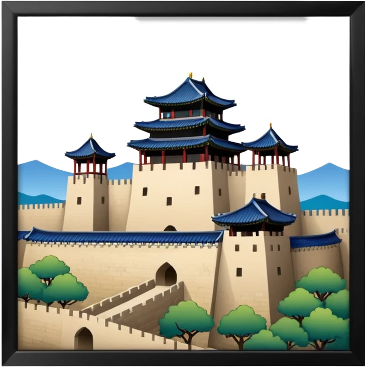 South Korea suwon Hwaseong Fortress Palace castle emoji