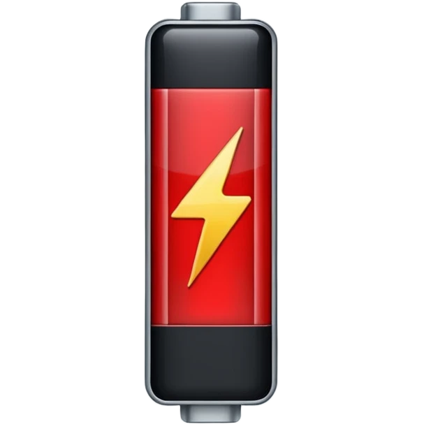 Lavt batteri strøm prosent  emoji