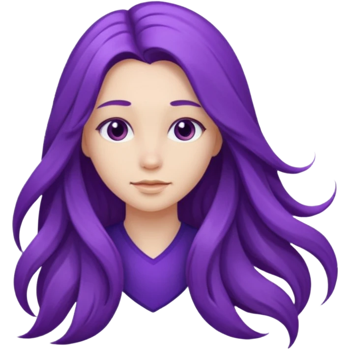 Purple girl emoji