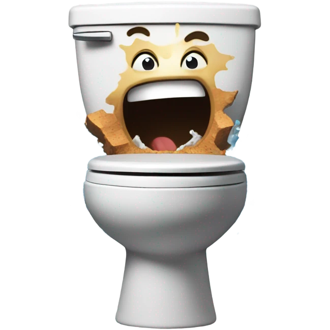 exploding toilet emoji