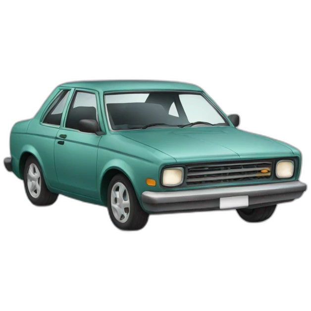 A broken car  emoji