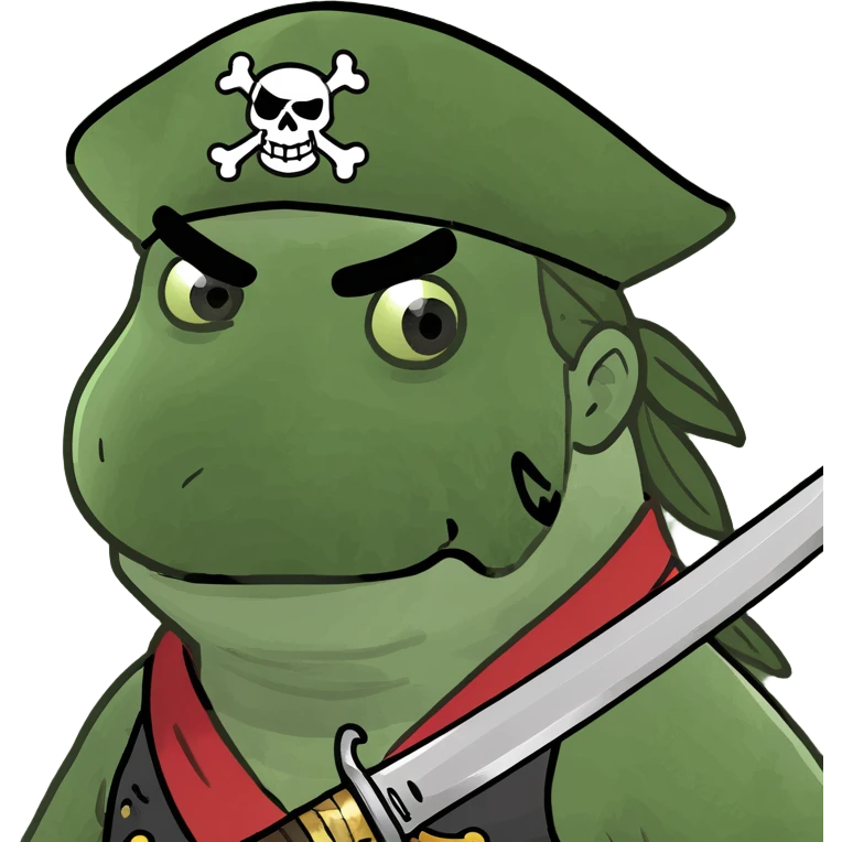A pirate fighting with a sword emoji