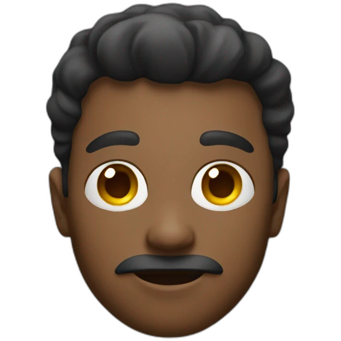 Black and white dude emoji