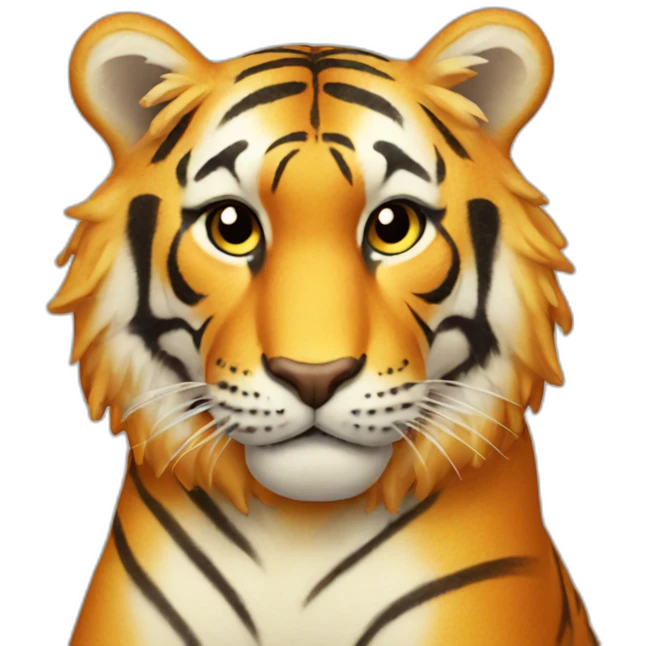 Cheese puff tiger emoji