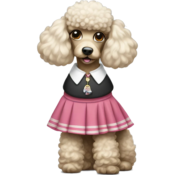 Poodle In A Skirt  emoji