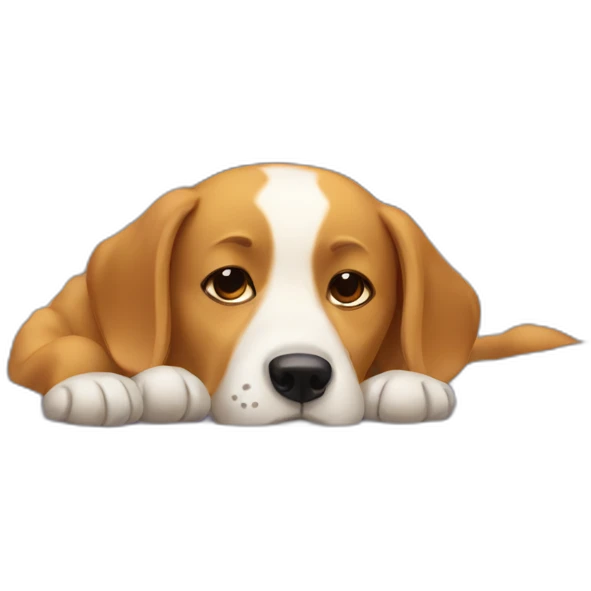Dog in bed emoji