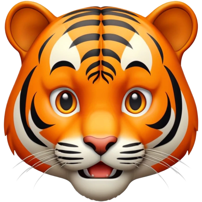 surprised shocked tiger emoji