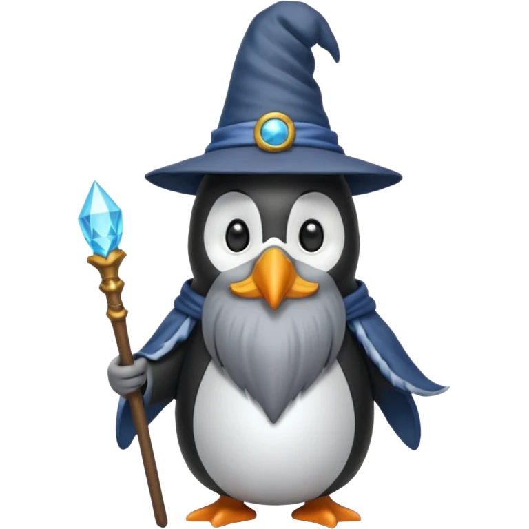 Penguin Wizard emoji