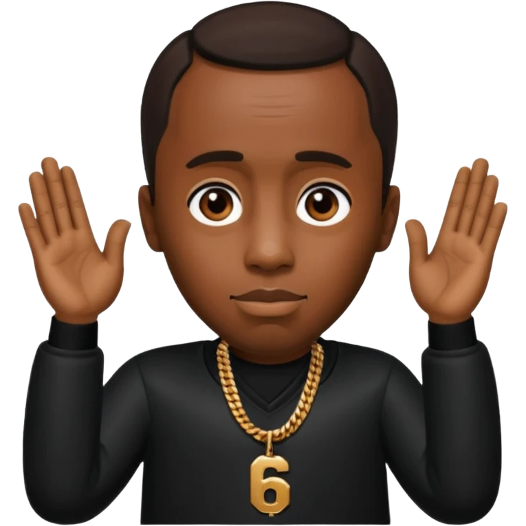 P Diddy doing 67 emoji