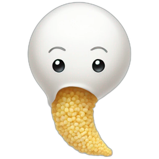 Un spermatosoide emoji