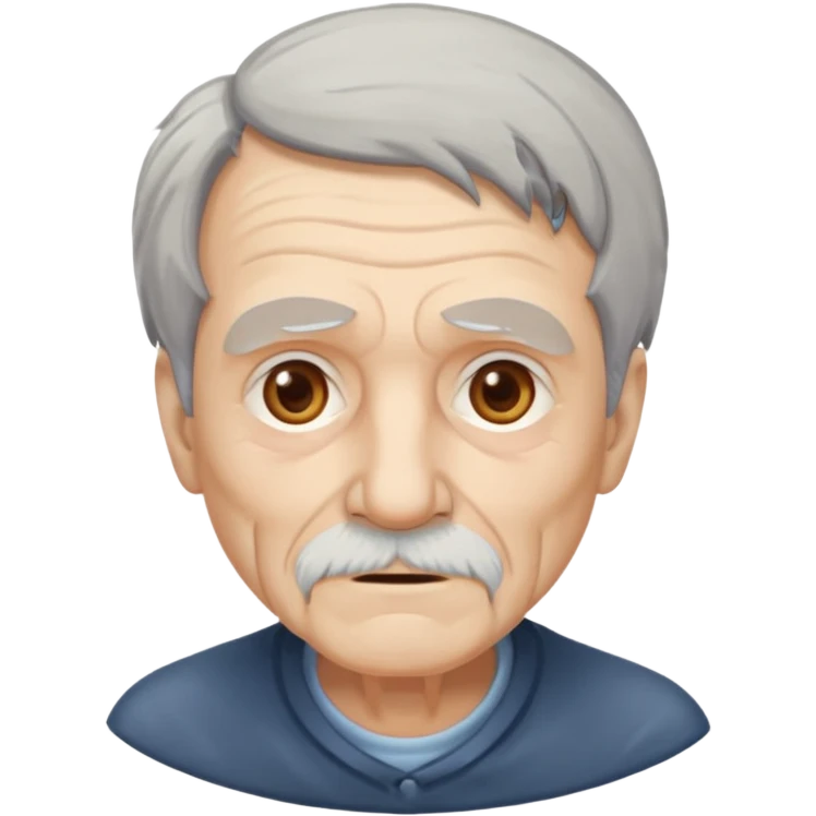 sitting weak old man  emoji