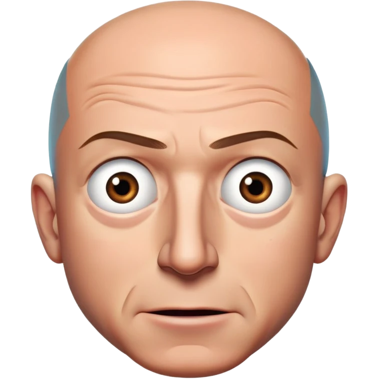 deranged jeff bezos with one eye bigger than the other emoji