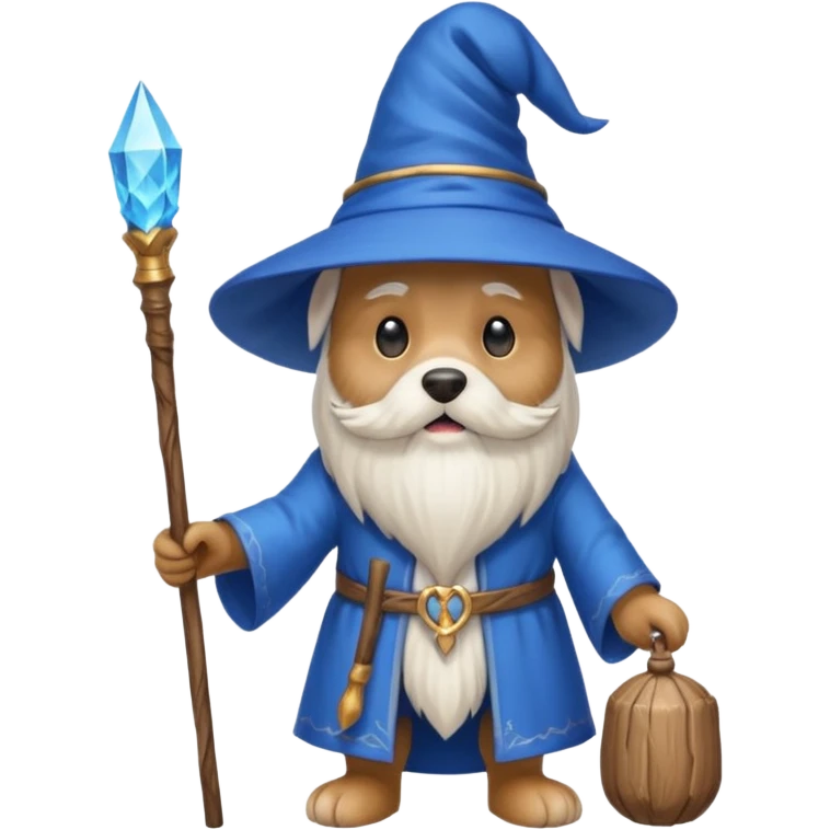 Dog wizard emoji