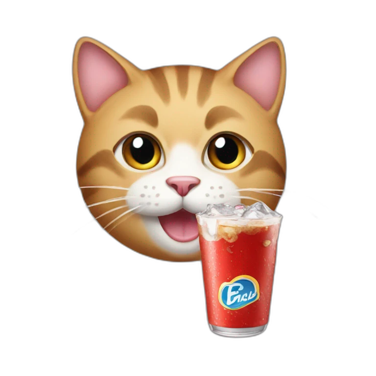 cat drink coca emoji