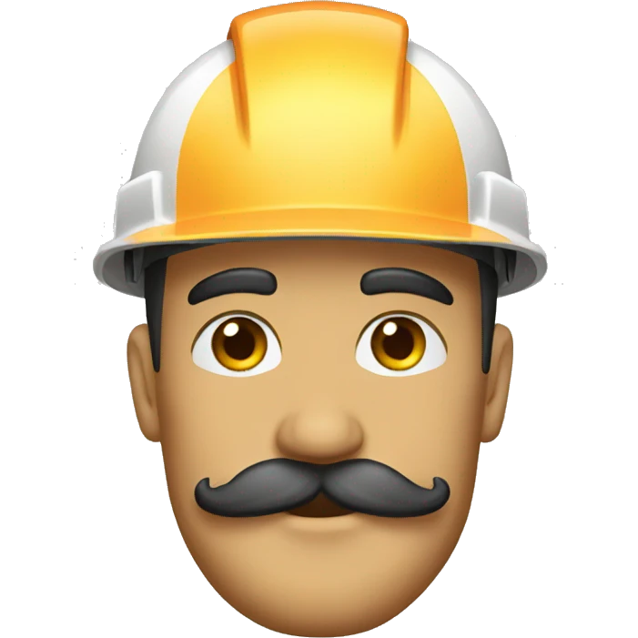 construction crane mustache emoji