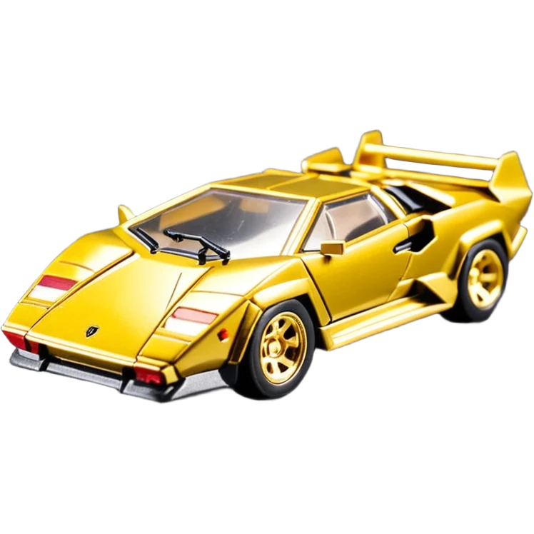 Сделай золотую машинку HotWheels Lamborghini Countach emoji