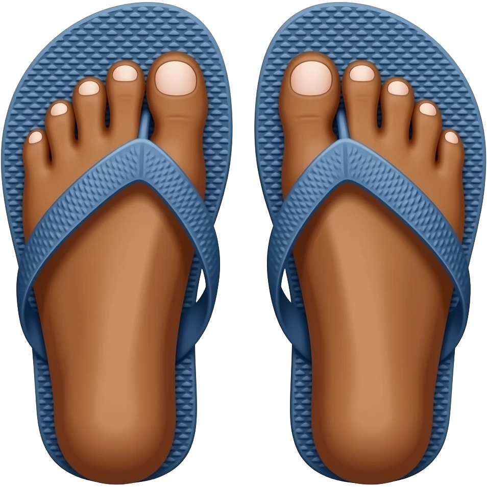 Obama toes in flip flops emoji