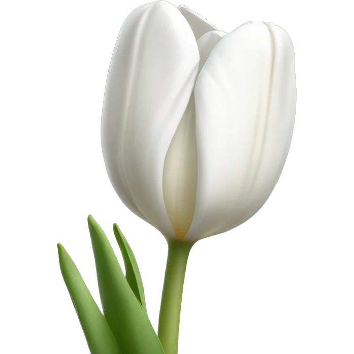 white tulip emoji