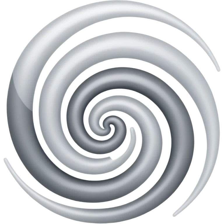 air flow with white and grey color mixing emoji