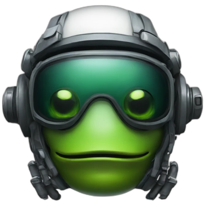 Cyber frogman emoji