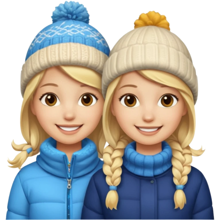 i want an emoji with 2 blonde girls like the movie "the holiday" They are not touching each other emoji