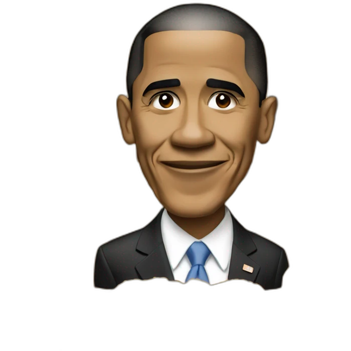 Barrack Obama with nuggets emoji