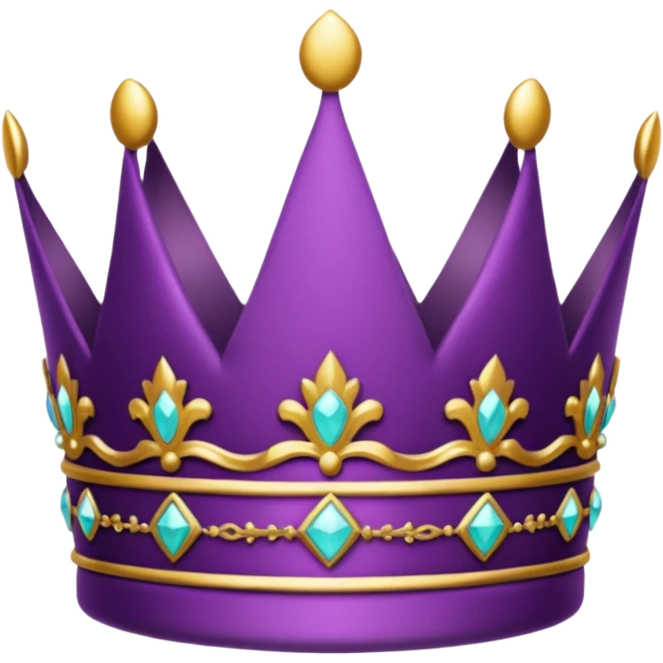 Coroa roxa emoji