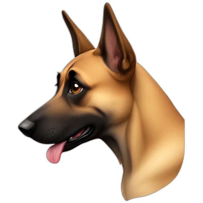 Malinois dog crying emoji