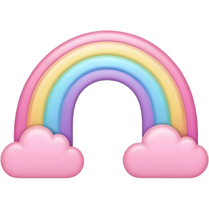 a pink rainbow emoji