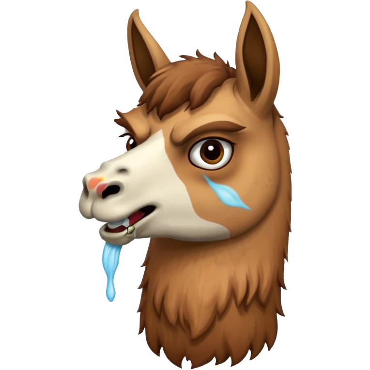 Llama spitting  emoji