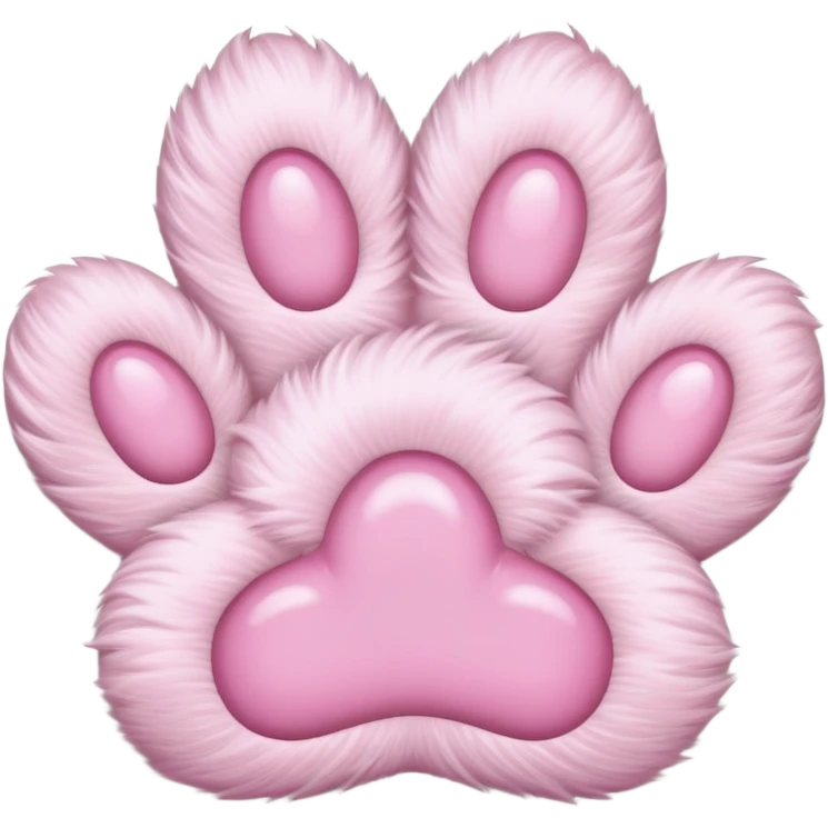 light pink paw emoji