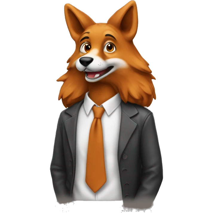 renard étudiant emoji