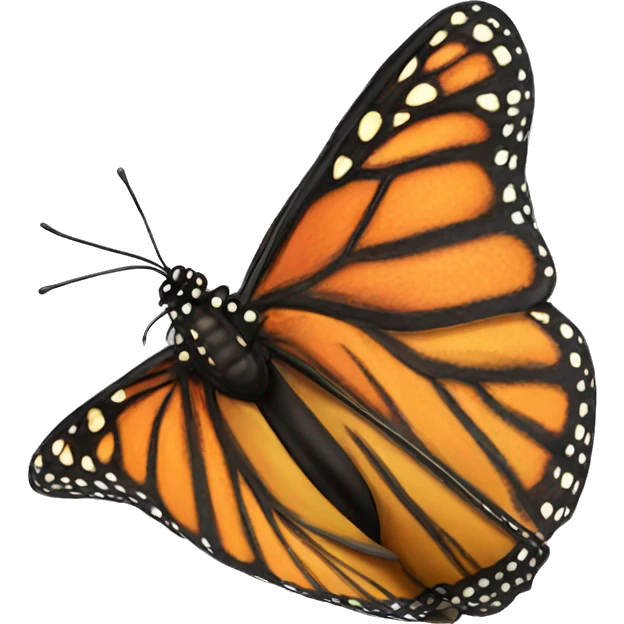 monarch butterfly emoji