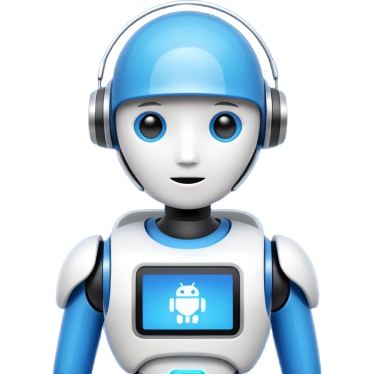 I want an AI chat bot image which represents as chat bot agent. emoji