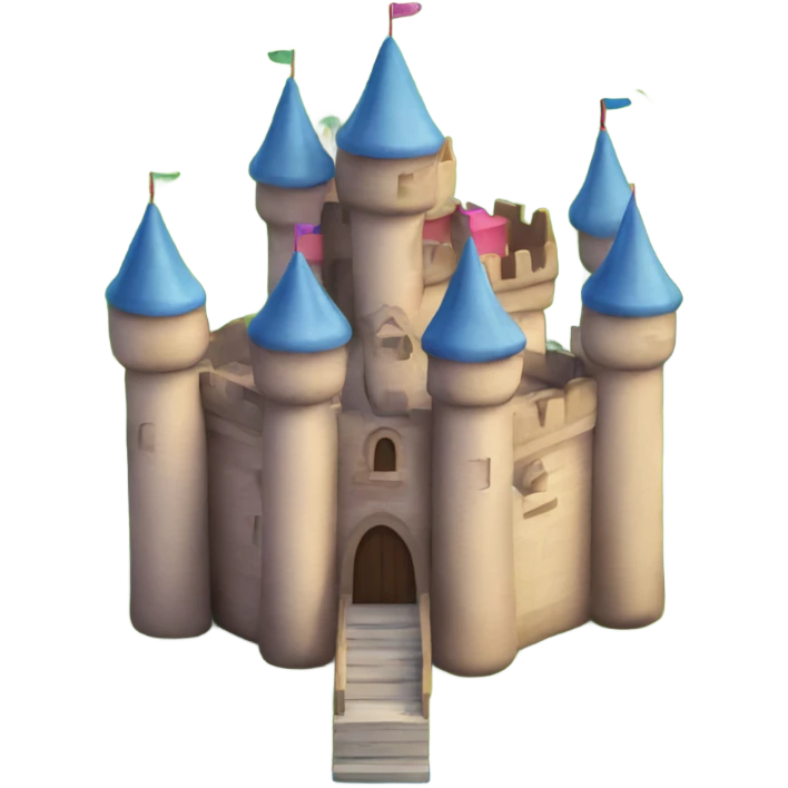 Inflatable castel  emoji
